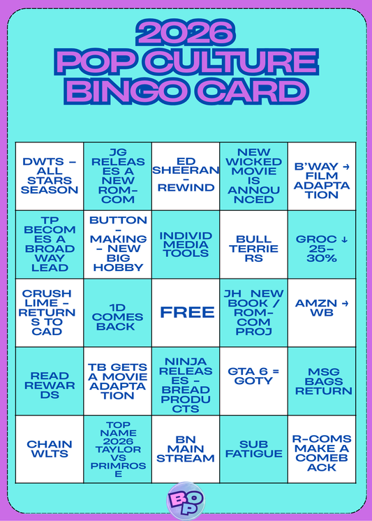 2026 Bingo Card